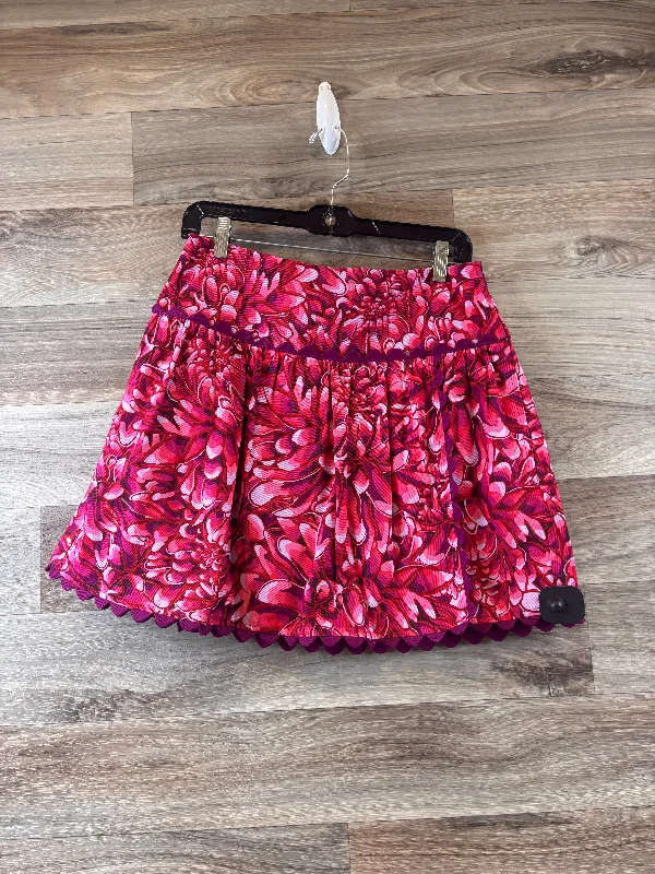 Cute denim skirts for youthful cool -Skirt Mini & Short By Clothes Mentor In Pink & Purple, Size: 6