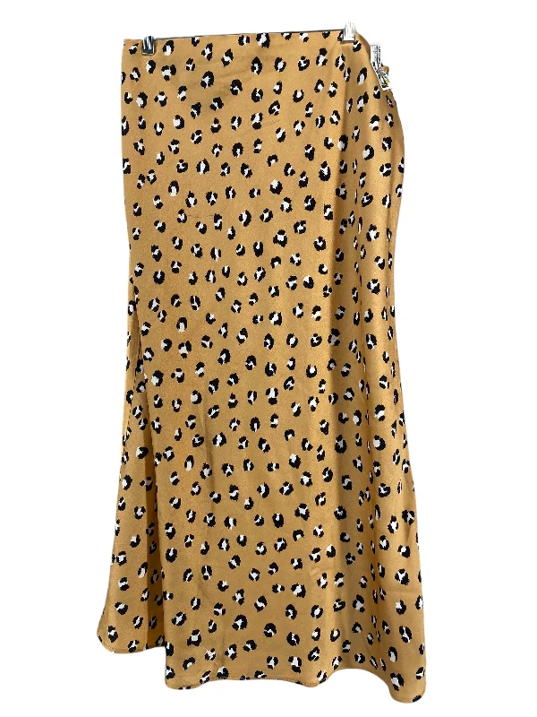 Casual skirts for effortless everyday wear -Skirt Midi By Mudpie In Animal Print, Size: L