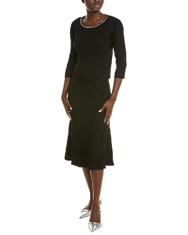 Wool Long Skirts for Warmth -Nanette Nanette Lepore 2pc Top & Skirt Set