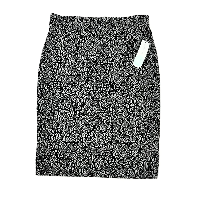 Designer skirts for luxury fashion flair -Skirt Mini & Short By Leota In Black & Grey, Size: S