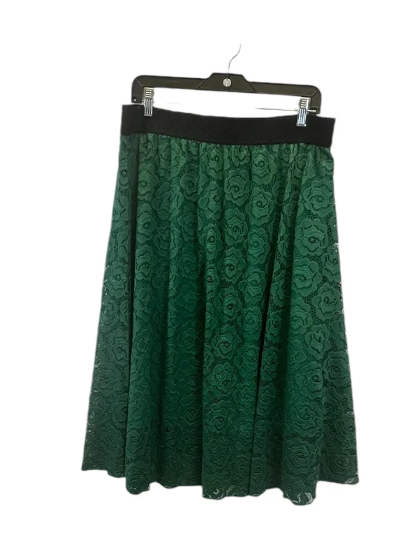 Affordable skirts for budget-friendly wardrobe updates -Skirt Maxi By Lularoe In Green, Size: Xl