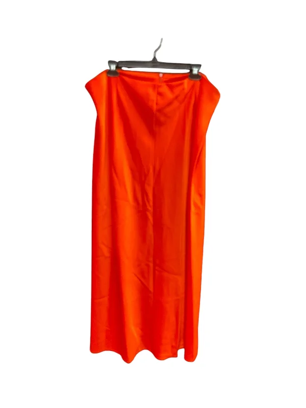 Ruffled skirts for feminine playful charm -Skirt Maxi By Nasty Gal In Orange, Size: 18