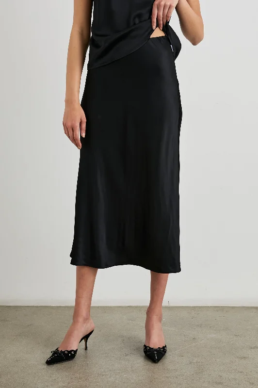 Affordable skirts for budget-friendly wardrobe updates -ANYA SKIRT - BLACK