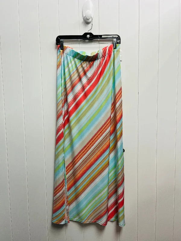 A-line skirts for classic wardrobe essentials -Skirt Maxi By Chicos In Blue & Green, Size: M