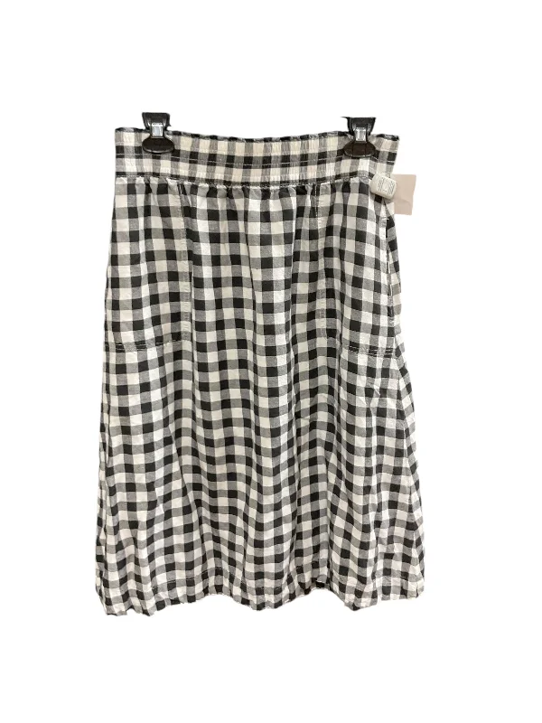 Soft skirts with plush cotton lining -Skirt Mini & Short By Madewell In Checkered Pattern, Size: M