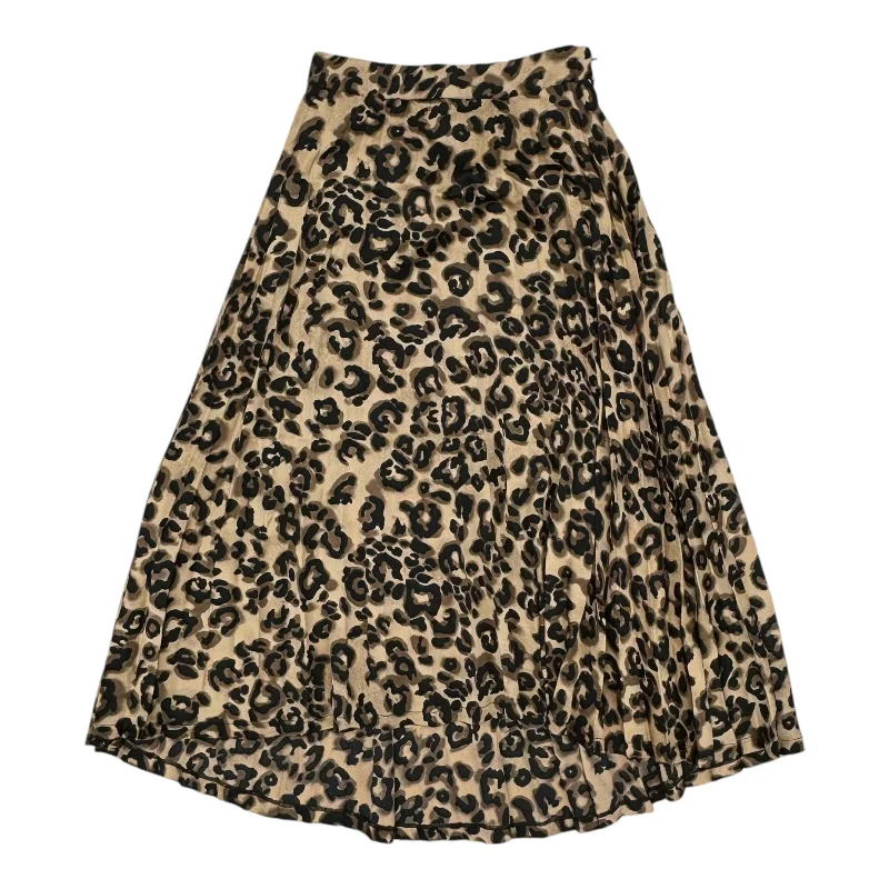 Designer skirts with premium fabric finish -Skirt Midi By Joa In Animal Print, Size:Xs