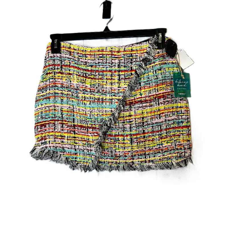 Trendy skirts with asymmetrical hem lines -Skirt Mini & Short By Forever 21 In Multi-colored, Size: M