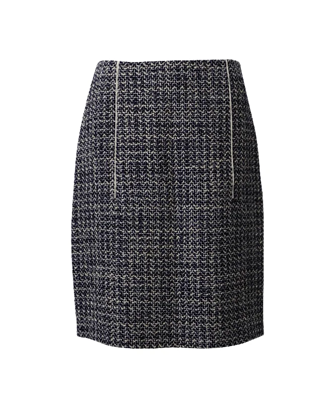 Modern Long Skirts for Trendy -Prada Pencil Skirt in Grey Wool