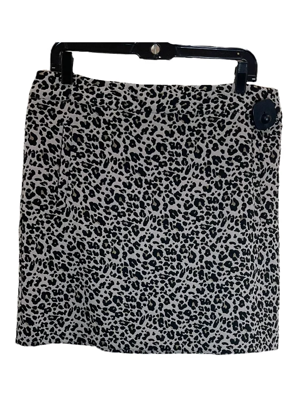 Soft skirts with gentle fabric drape -Skirt Mini & Short By Loft In Animal Print, Size: L