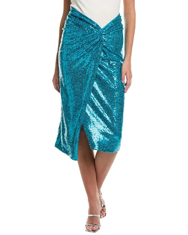 Low-waisted Long Skirts for Relaxed -Michael Kors Collection Sequin Pareo Skirt