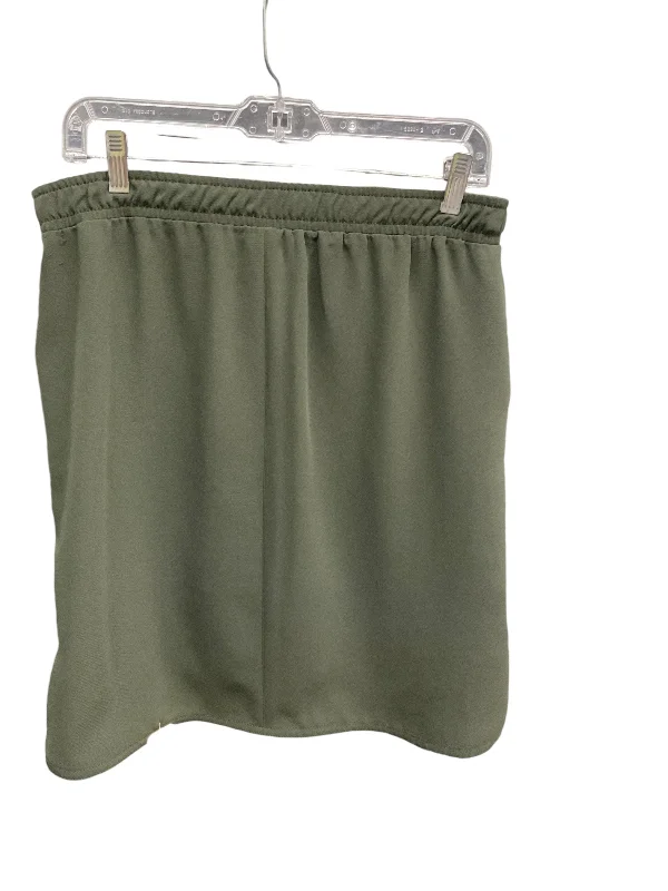 Designer skirts with premium fabric finish -Skirt Mini & Short By Ann Taylor In Green, Size: Petite   S