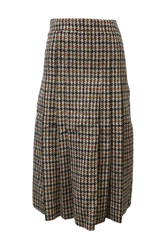 Khaki Long Skirts for Casual -[WW44566] Celine | Midi Skirt