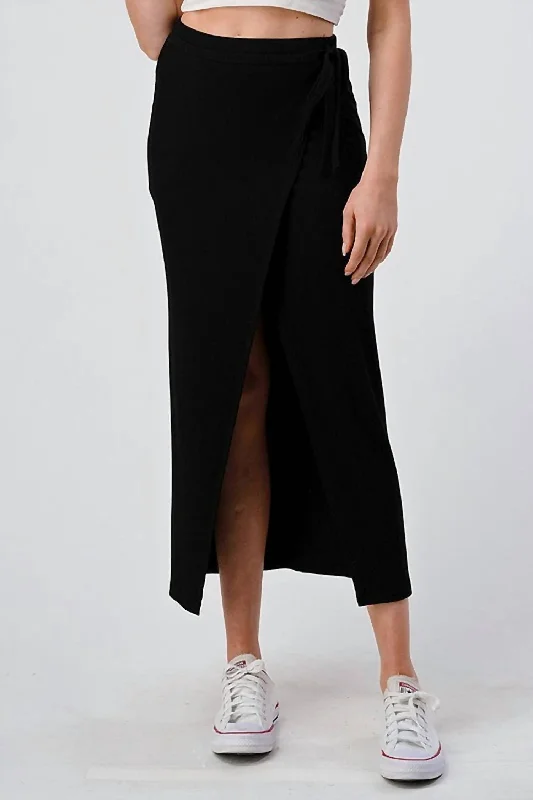 Hippie Long Skirts with Beads -Ruth Skirt In Black