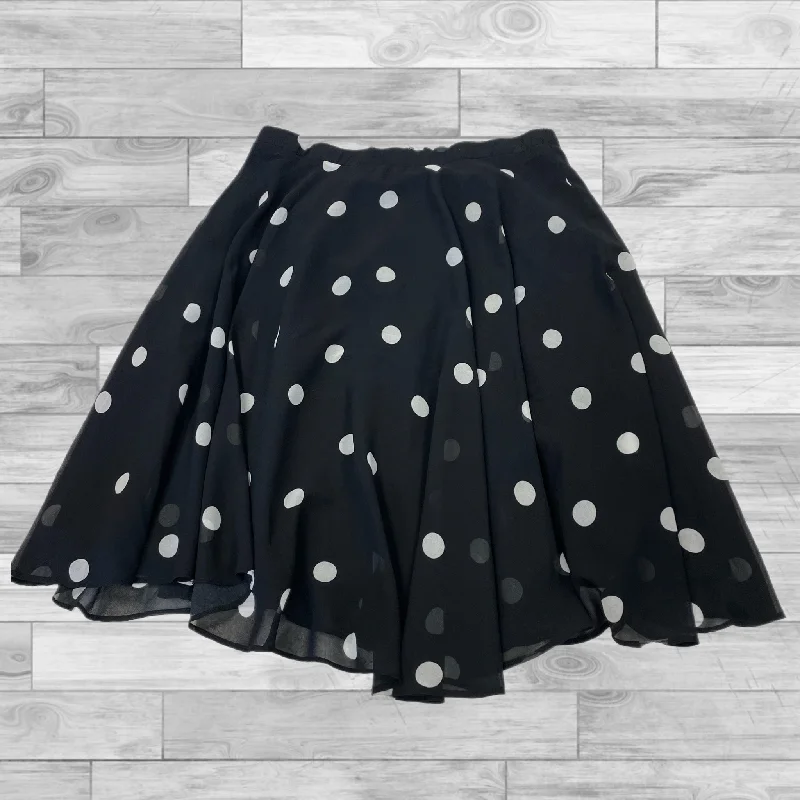 Bold skirts with metallic shimmer finish -Skirt Mini & Short By Premise In Polkadot Pattern, Size: 8