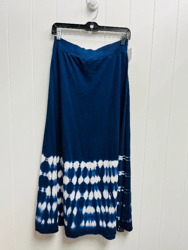 Cute mini skirts for trendy casual outings -Skirt Maxi By Tryst In Blue, Size: M