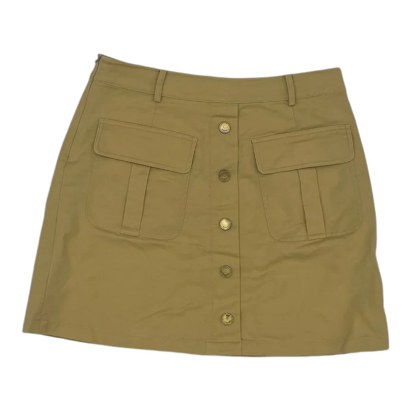 Casual skirts for effortless everyday wear -Skirt Mini & Short By Clothes Mentor In Tan, Size:L