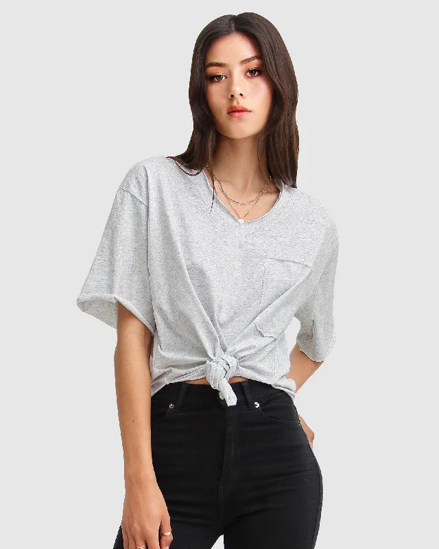 Modern Long Skirts for Trendy -Brave Soul Oversized T-Shirt - Grey