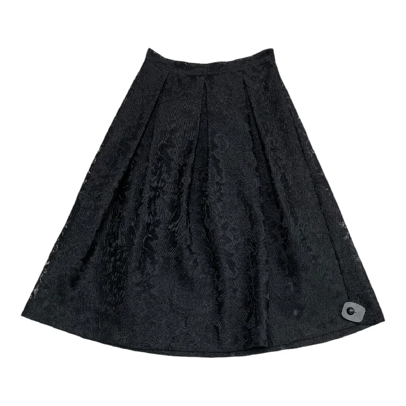 Lightweight cotton skirts for summer ease -Skirt Midi By Bebe In Black, Size: 4