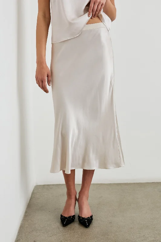 Wrap skirts for adjustable stylish fit -BERLIN SKIRT - IVORY