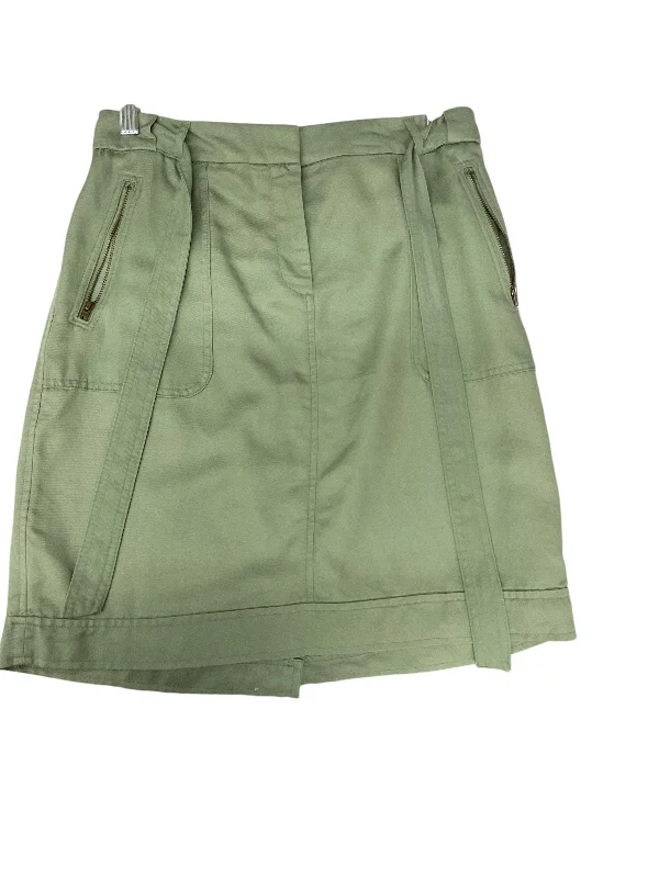 A-line midi skirts for balanced style -Skirt Mini & Short By Loft In Green, Size: 4