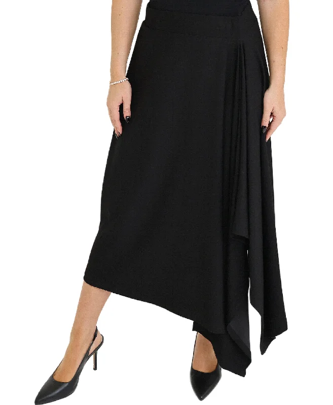 Wrap maxi skirts for versatile styling options -Asymmetrical Skirt