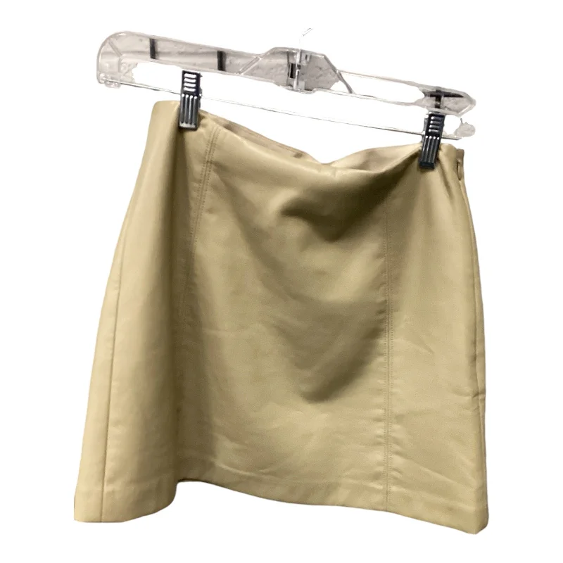 Designer skirts with premium fabric finish -Skirt Mini & Short By Babaton In Tan, Size: 6