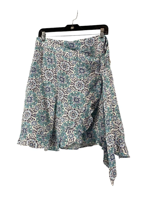 Vintage skirts with classic floral prints -Skirt Mini & Short By Loft In Paisley Print, Size: 12