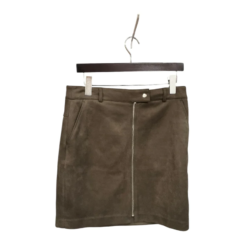 Designer skirts with premium fabric finish -Skirt Mini & Short By Apt 9 In Green, Size: S