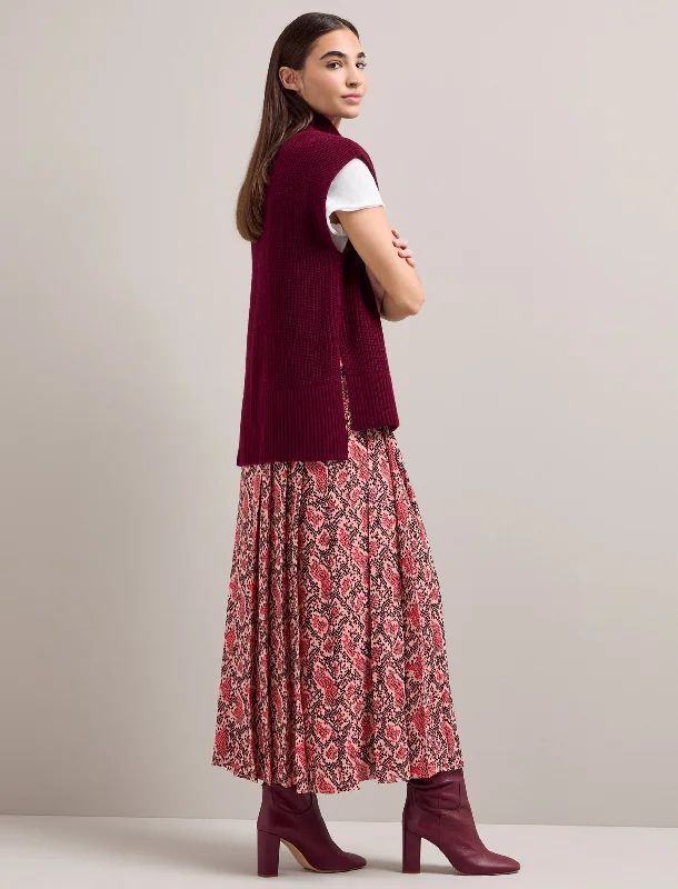 Affordable skirts for budget-friendly wardrobe updates -Sienna Maxi Skirt - Pink Snakeskin Print