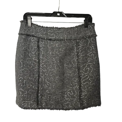 High-waisted skirts with button front detail -Skirt Mini & Short By Michael By Michael Kors In Grey, Size: S