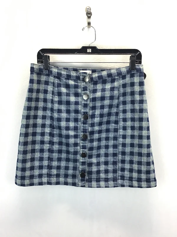 Designer mini skirts for high-end appeal -Skirt Mini & Short By Cooperative In Plaid, Size: M