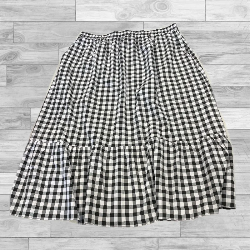 Affordable skirts for simple daily outfits -Skirt Maxi By Asos In Black & White, Size: 16