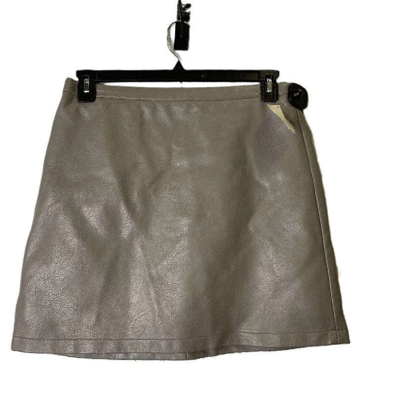 Patterned midi skirts for eye-catching style -Skirt Mini & Short By Wishlist In Grey, Size: L