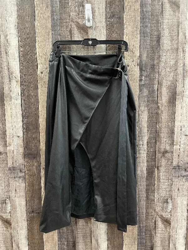 Affordable denim skirts for everyday cool -Skirt Midi By Amur In Black, Size: L