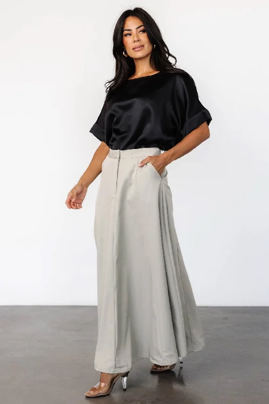 Casual linen skirts for breezy days -Shaylyn Maxi Skirt | Natural