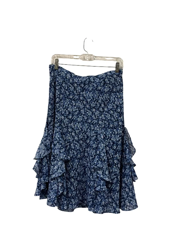 A-line skirts for flattering timeless silhouettes -Skirt Midi By American Living In Blue, Size: M