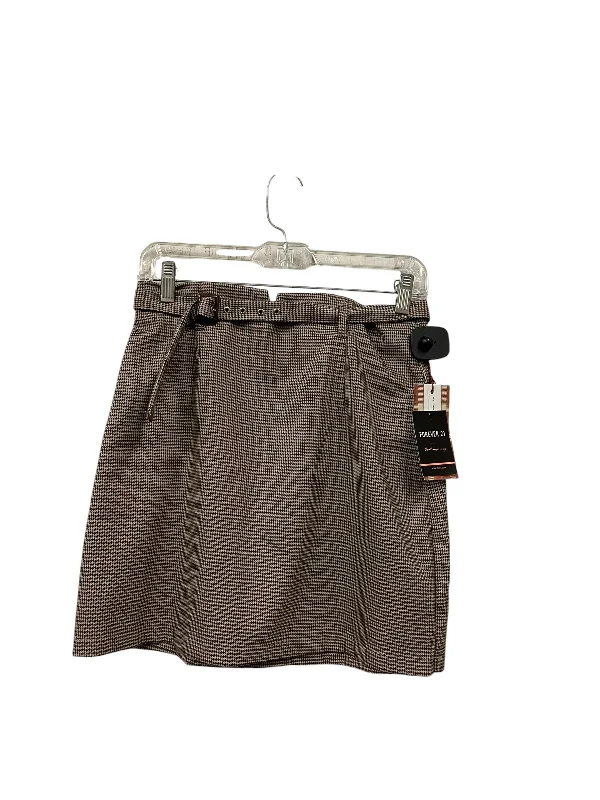 Casual skirts with relaxed fit comfort -Skirt Mini & Short By Forever 21 In Tan, Size: 12