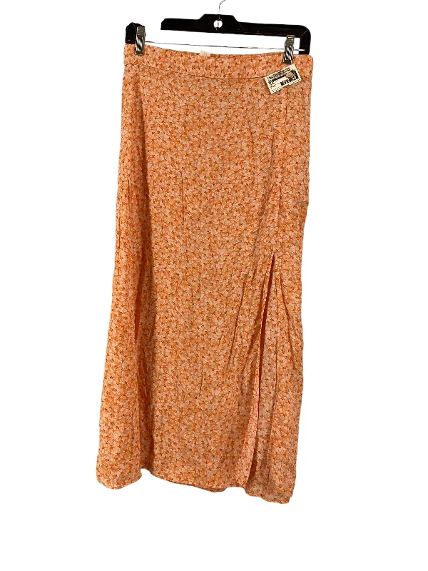 Affordable skirts for budget-friendly wardrobe updates -Skirt Maxi By H&m In Orange, Size: 8