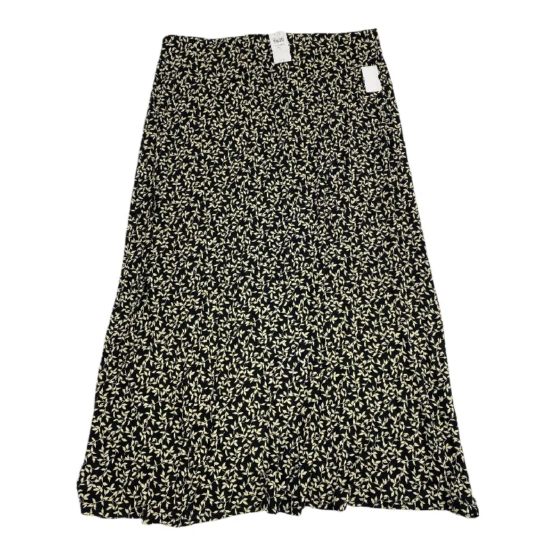 Durable cotton skirts for tough daily use -Skirt Maxi By J. Jill In Black & Cream, Size: Xl