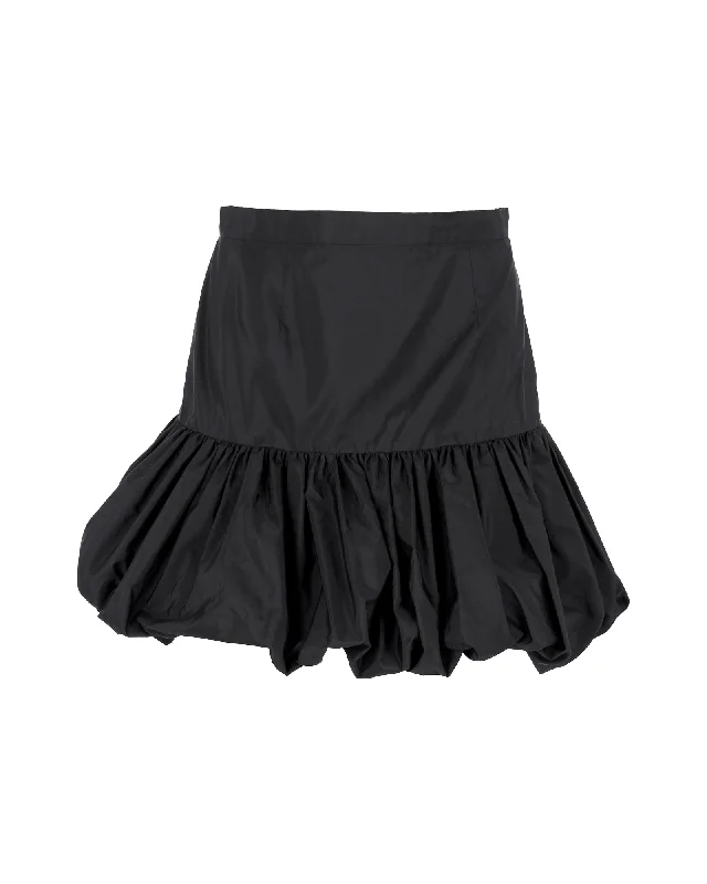 Long Skirts for Art Exhibitions -Stella McCartney Bubble Skirt in Black Silk