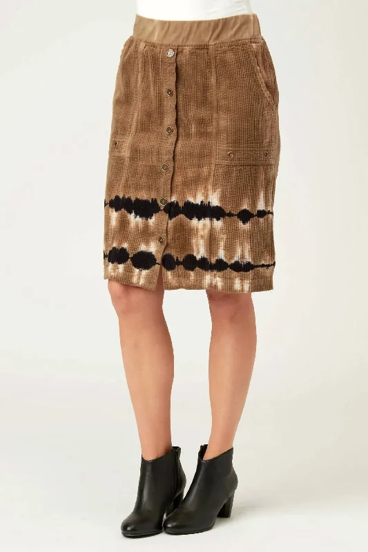 Skort Short Skirts for Practical -Dyami Pencil Skirt In Gouache Wash Rural