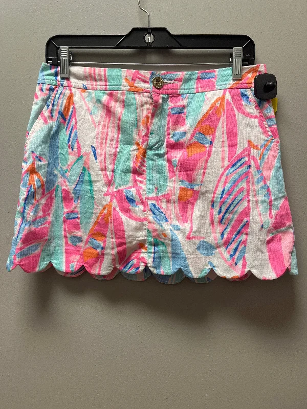 Stretchy skirts for all-day wear comfort -SKIRT MINI & SHORT LILLY PULITZER in NAUTICAL PRINT, Size: 4