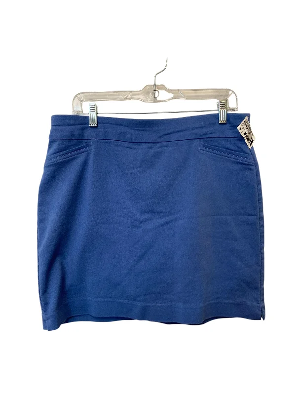 Stretch denim skirts for comfy wear -Skirt Mini & Short By Croft And Barrow In Blue, Size: 12