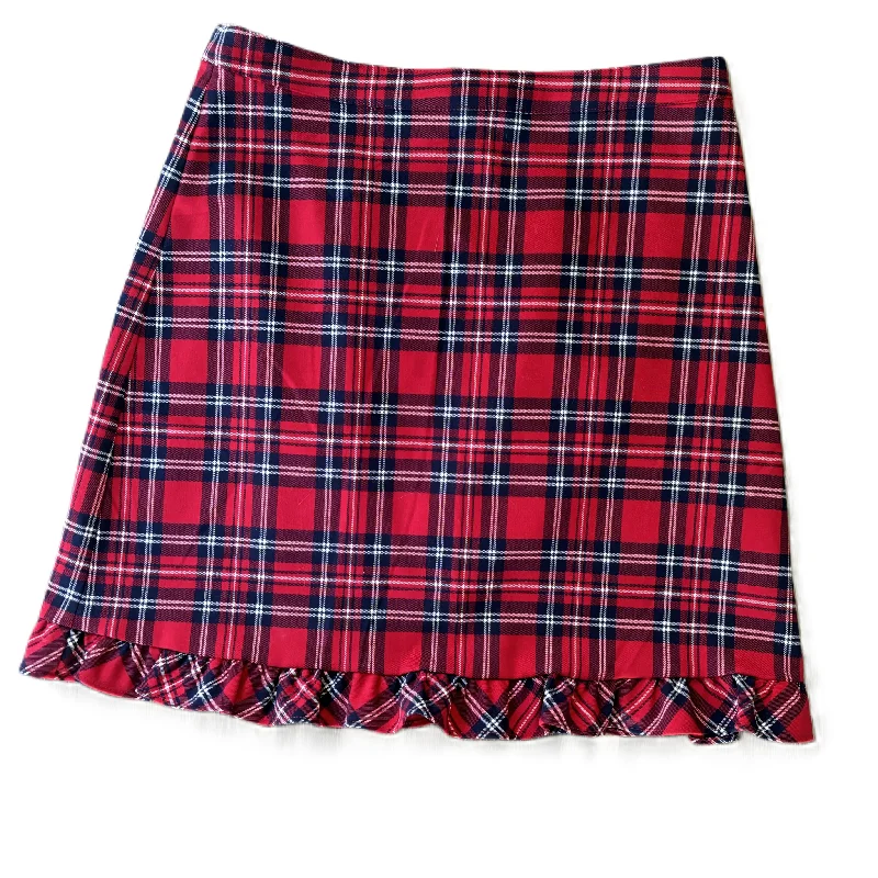 Trendy midi skirts for modern fashionistas -Skirt Mini & Short By Draper James In Red, Size: 0