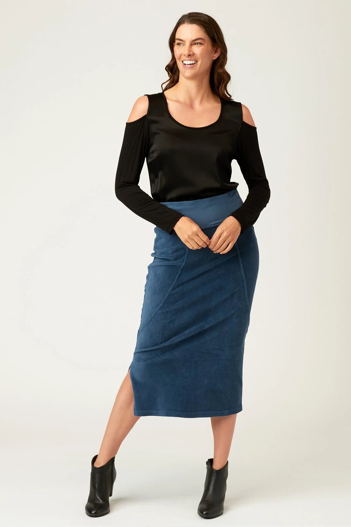 Designer skirts with premium fabric finish -Blair Pencil Skirt