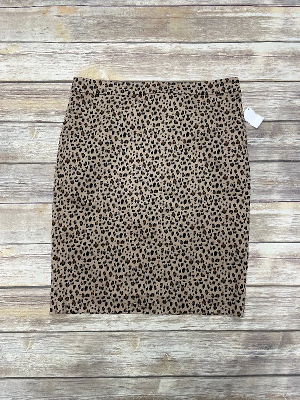 A-line mini skirts for fun flirty looks -Skirt Midi By J. Crew In Animal Print, Size: 14