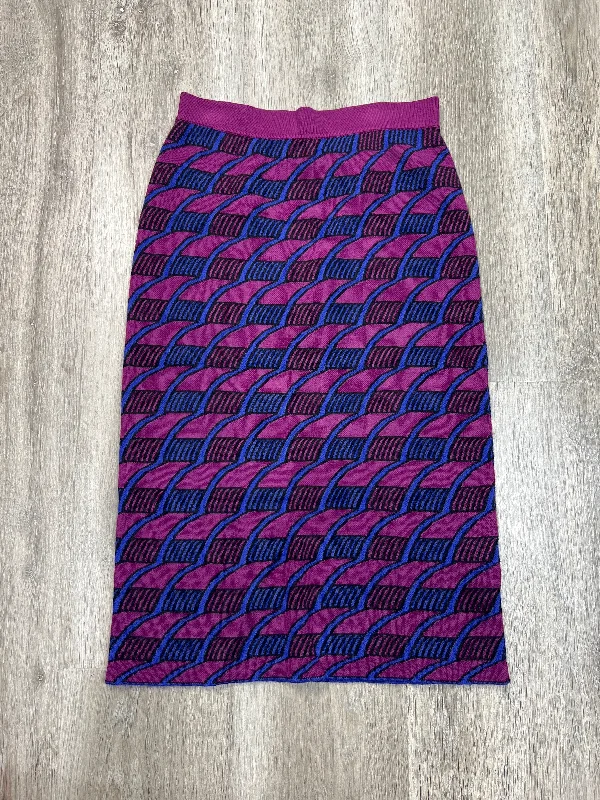 Pleated skirts for sophisticated evening wear -Skirt Midi By Maeve In Purple, Size: Xs