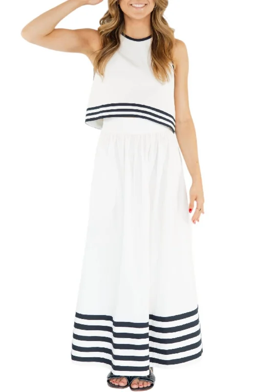 Long Skirts for Travel Adventures -Encantada Skirt In White