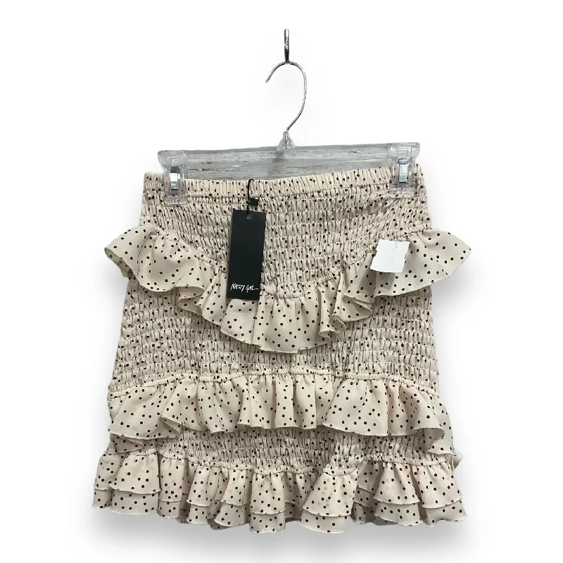 Luxury skirts with elegant silk sheen -Skirt Mini & Short By Nasty Gal In Polkadot Pattern, Size: S