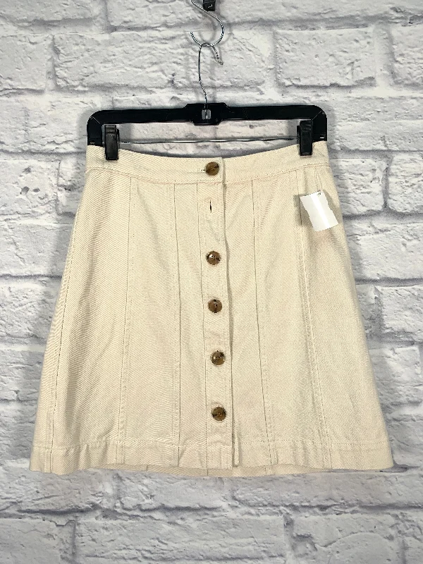 Durable skirts with reinforced seam strength -Skirt Mini & Short By Banana Republic In Tan, Size: 2